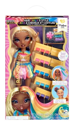 526797-EUC Rainbow High Hair Chalk & Style Doll- Meline (Gold)