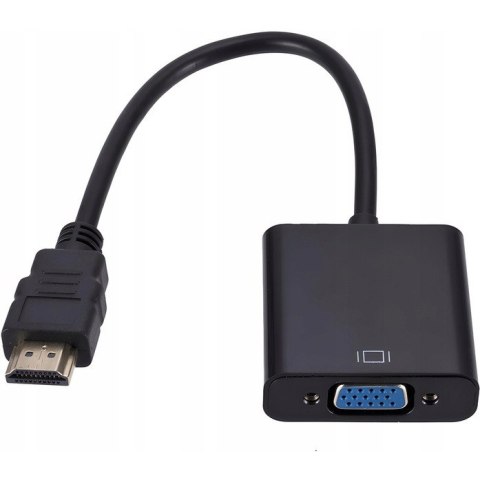 Adapter HDMI -> VGA czarny RETOO E275 Adapter HDMI -> VGA czarny RETOO E275