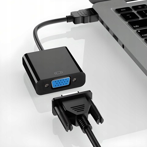Adapter HDMI -> VGA czarny RETOO E275 Adapter HDMI -> VGA czarny RETOO E275