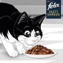 Felix Tasty Shreds Karma dla dorosłych kotów wołowina kurczak w sosie 4x80g