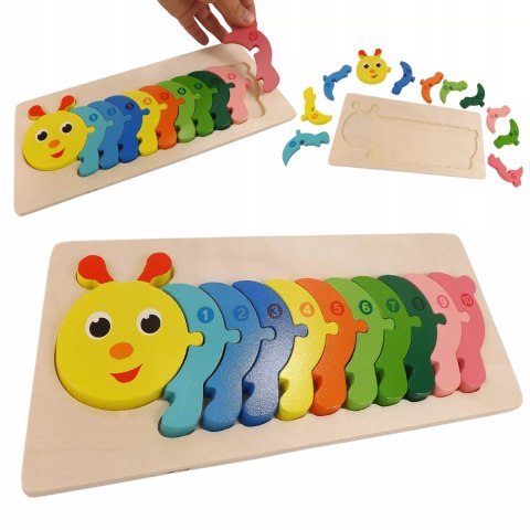 EDUKACYJNE DREWNIANE KLOCKI PUZZLE UKŁADANKA 8765G EDUKACYJNE DREWNIANE KLOCKI PUZZLE UKŁADANKA 8765G