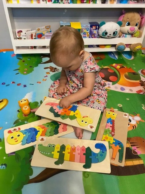 Edukacyjne drewniane klocki puzzle układanka 8765D Edukacyjne drewniane klocki puzzle układanka 8765D