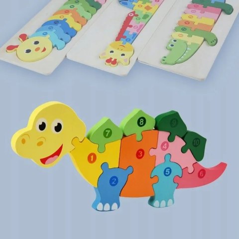 Edukacyjne drewniane klocki puzzle układanka 8765D Edukacyjne drewniane klocki puzzle układanka 8765D