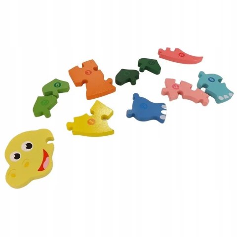 Edukacyjne drewniane klocki puzzle układanka 8765D Edukacyjne drewniane klocki puzzle układanka 8765D