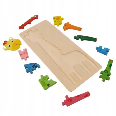 Edukacyjne drewniane klocki puzzle układanka 8765Ż Edukacyjne drewniane klocki puzzle układanka 8765Ż