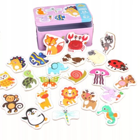 Moje pierwsze puzzle zwierzęta puszka 48 szt. 1817 Moje pierwsze puzzle zwierzęta puszka 48 szt. 1817