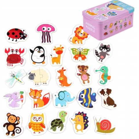 Moje pierwsze puzzle zwierzęta puszka 48 szt. 1817 Moje pierwsze puzzle zwierzęta puszka 48 szt. 1817