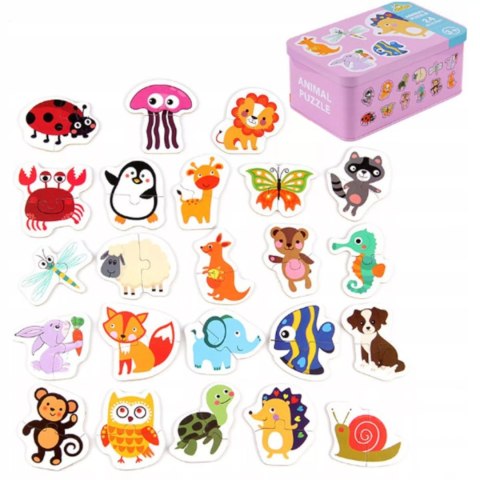 Moje pierwsze puzzle zwierzęta puszka 48 szt. 1817 Moje pierwsze puzzle zwierzęta puszka 48 szt. 1817