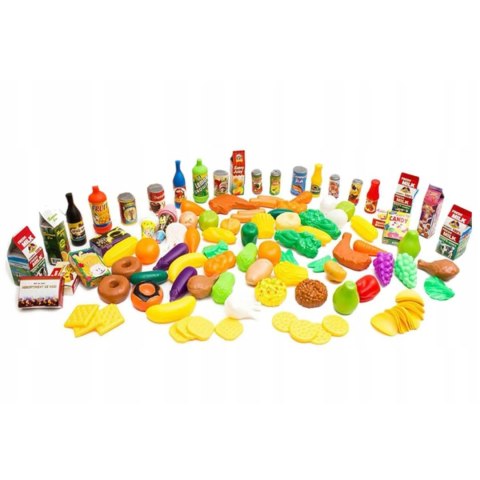 Zestaw warzywa i owoce plastikowe 120el. 083 Zestaw warzywa i owoce plastikowe 120el. 083