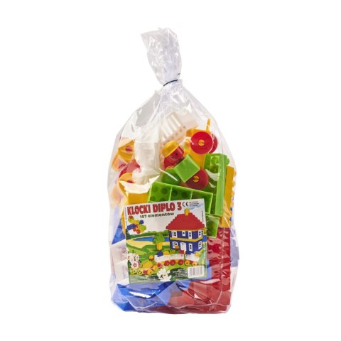DIPLO Klocki 3 dla dzieci konstrukcyjne plastikowe 89el. DIPLO Klocki 3 dla dzieci konstrukcyjne plastikowe 89el.