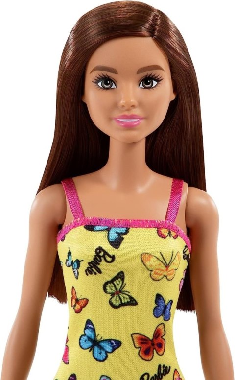 Barbie lalka HBV08 żółta sukienka Barbie lalka HBV08 żółta sukienka