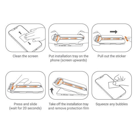 Crong EasyShield 2-Pack - Szkło hartowane iPhone 14 Pro (2 sztuki) Crong EasyShield 2-Pack - Szkło hartowane iPhone 14 Pro (2 sztuki)