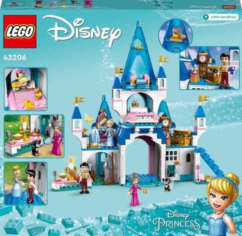 LEGO Disney Zamek Kopciuszka i księcia z bajki 43206 LEGO Disney Zamek Kopciuszka i księcia z bajki 43206