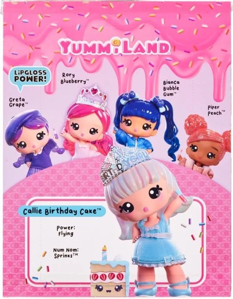 120742EUC Yummiland Large Doll + Lipgloss Pet- Callie Birthday Cake 120742EUC Yummiland Large Doll + Lipgloss Pet- Callie Birthday Cake
