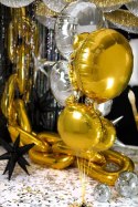 Balon foliowy okrągły Pastylka, srebrny, 45 cm
