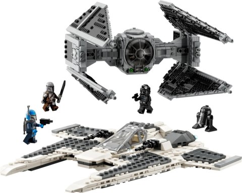 LEGO Star Wars Mandaloriański Myśliwiec Fang Fighter Kontra TIE Interceptor 75348 LEGO Star Wars Mandaloriański Myśliwiec Fang Fighter Kontra TIE Interceptor 75348