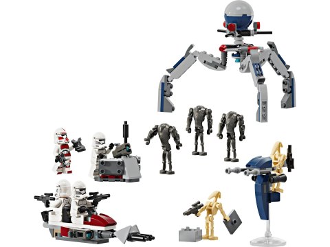 LEGO Star Wars Zestaw bitewny z żołnierzem armii klonów™ i droidem bojowym 75372 LEGO Star Wars Zestaw bitewny z żołnierzem armii klonów™ i droidem bojowym 75372