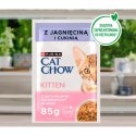 CAT CHOW Kitten Mokra karma dla kociąt z jagnięciną i cukinią w sosie 85 g