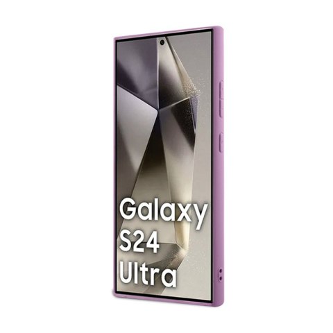 Guess Glitter Flakes Metal Logo Case - Etui Samsung Galaxy S24 Ultra (fioletowy) Guess Glitter Flakes Metal Logo Case - Etui Samsung Galaxy S24 Ultra (fioletowy)