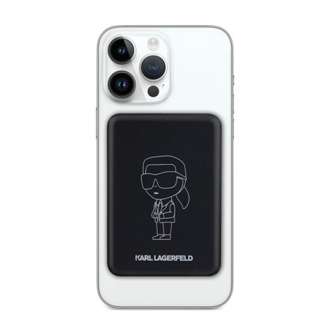 Karl Lagerfeld NFT Outline Ikonik MagSafe - Power Bank indukcyjny 5000 mAh 15W MagSafe (czarny) Karl Lagerfeld NFT Outline Ikonik MagSafe - Power Bank indukcyjny 5000 mAh 15W MagSafe (czarny)