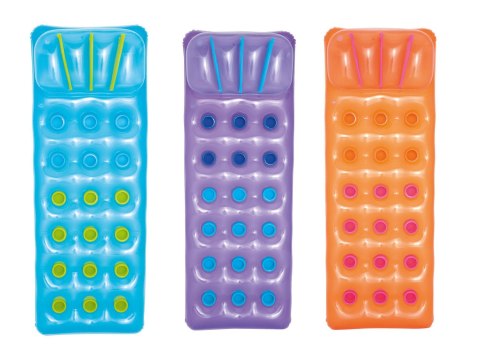 Materac dmuchany do pływania 3 kolory 188 x 71 cm Bestway 43015 niebieski