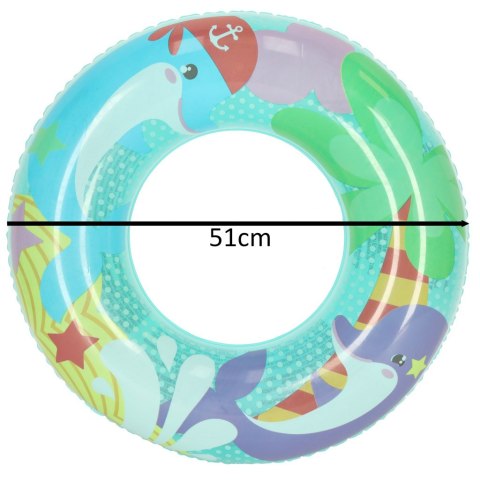 BESTWAY 36113 Kółko do pływania koło dmuchane plażowe 51cm delfiny max 60kg 3-6 lat BESTWAY 36113 Kółko do pływania koło dmuchane plażowe 51cm delfiny max 60kg 3-6 lat