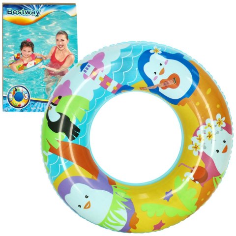 BESTWAY 36113 Kółko do pływania koło dmuchane plażowe 51cm pingwiny max 60kg 3-6 lat BESTWAY 36113 Kółko do pływania koło dmuchane plażowe 51cm pingwiny max 60kg 3-6 lat