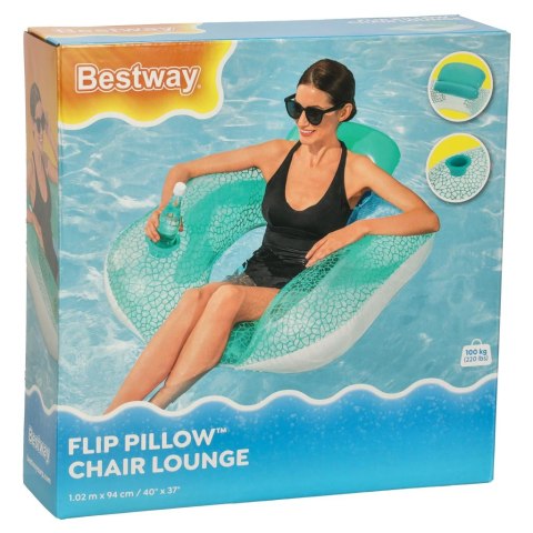 BESTWAY 43097 Materac dmuchany fotel leżak 102 x 94cm BESTWAY 43097 Materac dmuchany fotel leżak 102 x 94cm