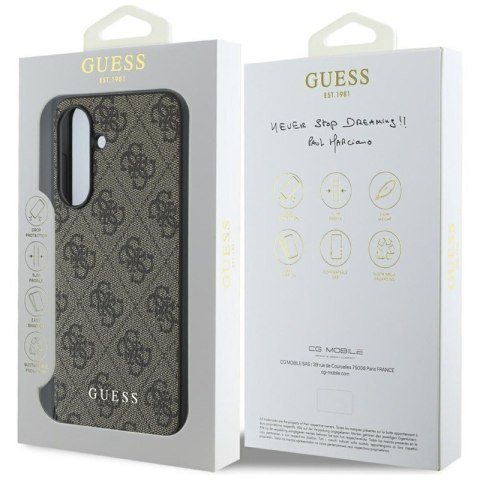 Guess 4G Charms Collection - Etui do Samsung Galaxy A36 5G (brązowy) Guess 4G Charms Collection - Etui do Samsung Galaxy A36 5G (brązowy)