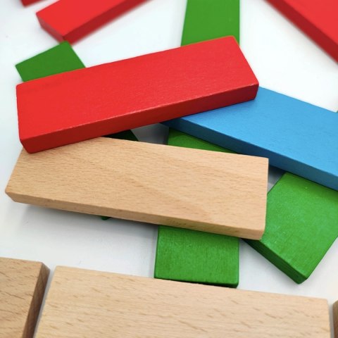 Klocki drewniane WABI Planks Edu Box [8+12 cm] - 200 szt.