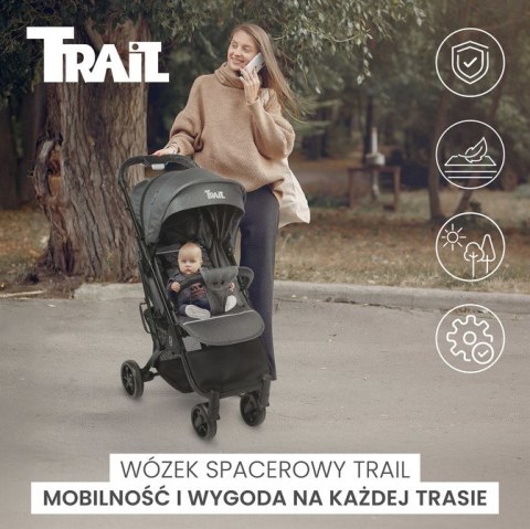 WÓZEK SPACEROWY TRAIL GRAPHITE WÓZEK SPACEROWY TRAIL GRAPHITE