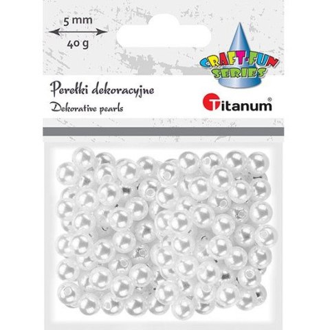 Perełki białe 8mm 40g 363617 Perełki białe 8mm 40g 363617