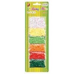 Cekiny pastelowe 6kol. 5g. Q6mm WMT-140 blister ALIGA