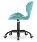 Krzesło obrotowe VASTO OFFICE VELVET MINT SMOKE OUTLET
