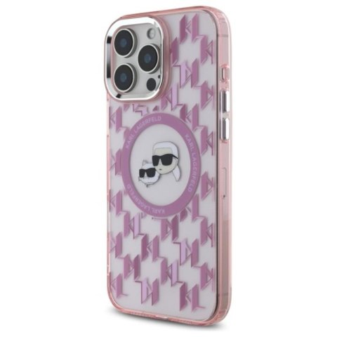 Karl Lagerfeld IML Monogram Karl & Choupette Head MagSafe - Etui iPhone 16 Pro Max (różowy) Karl Lagerfeld IML Monogram Karl & Choupette Head MagSafe - Etui iPhone 16 Pro Max (różowy)