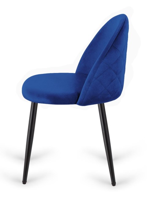 Krzesło tapicerowane GLORIA BLUE VELVET Krzesło tapicerowane GLORIA BLUE VELVET
