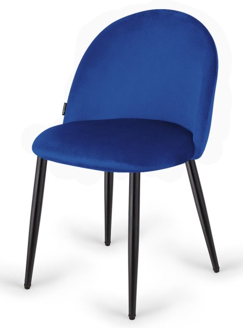 Krzesło tapicerowane GLORIA BLUE VELVET Krzesło tapicerowane GLORIA BLUE VELVET