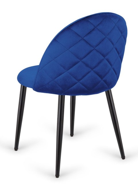 Krzesło tapicerowane GLORIA BLUE VELVET Krzesło tapicerowane GLORIA BLUE VELVET