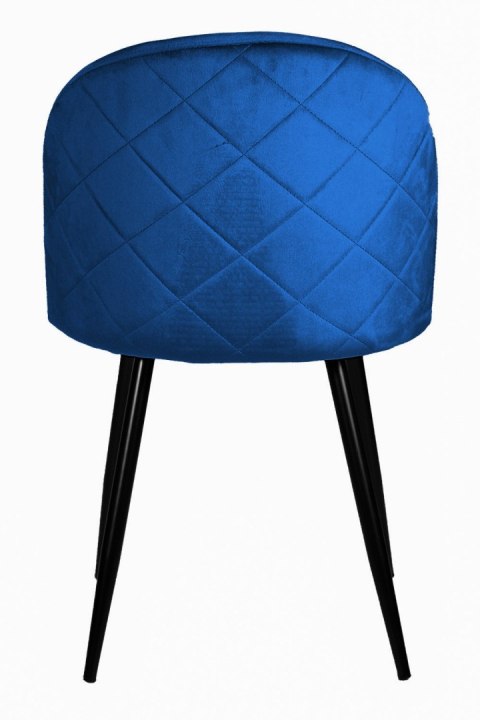 Krzesło tapicerowane GLORIA BLUE VELVET Krzesło tapicerowane GLORIA BLUE VELVET