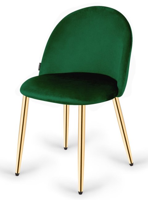 Krzesło tapicerowane GLORIA GREEN VELVET GOLD Krzesło tapicerowane GLORIA GREEN VELVET GOLD