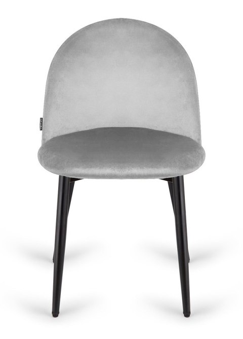 Krzesło tapicerowane GLORIA LIGHT GREY VELVET Krzesło tapicerowane GLORIA LIGHT GREY VELVET
