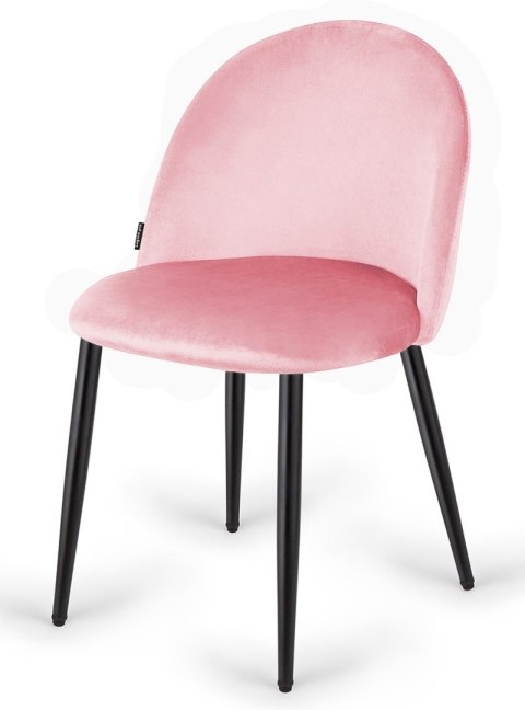 Krzesło tapicerowane GLORIA PINK VELVET Krzesło tapicerowane GLORIA PINK VELVET