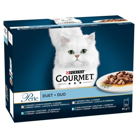 Gourmet Perle Karma mokra dla kotów duet rybny 1020 g (12 x 85 g)