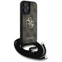 Guess 4G Big Logo Cord Strap Crossbody - Etui do iPhone 16 (brązowy)