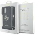 Guess 4G Big Logo Cord Strap Crossbody - Etui do iPhone 16 (czarny)