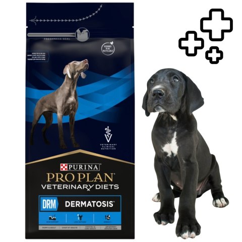 PRO PLAN Veterinary Diets Dermatosis Karma dla psów 1,5 kg Problemy skórne
