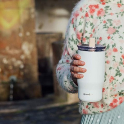 Quokka Mist - Kubek termiczny ze stali nierdzewnej 720 ml ze słomką (Ivory) Quokka Mist - Kubek termiczny ze stali nierdzewnej 720 ml ze słomką (Ivory)