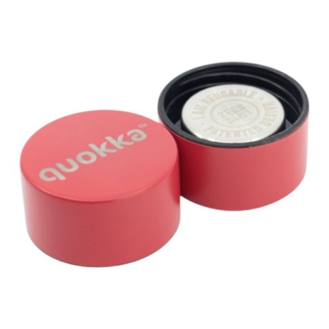 Quokka Solid With Strap - Butelka termiczna ze stali nierdzewnej 630 ml z paskiem (Cherry Red) Quokka Solid With Strap - Butelka termiczna ze stali nierdzewnej 630 ml z paskiem (Cherry Red)