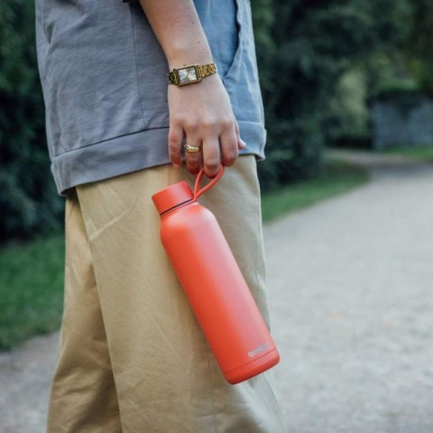 Quokka Solid With Strap - Butelka termiczna ze stali nierdzewnej 630 ml z paskiem (Orange) Quokka Solid With Strap - Butelka termiczna ze stali nierdzewnej 630 ml z paskiem (Orange)