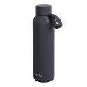 Quokka Solid With Strap - Butelka termiczna ze stali nierdzewnej 630 ml z paskiem (Slate)